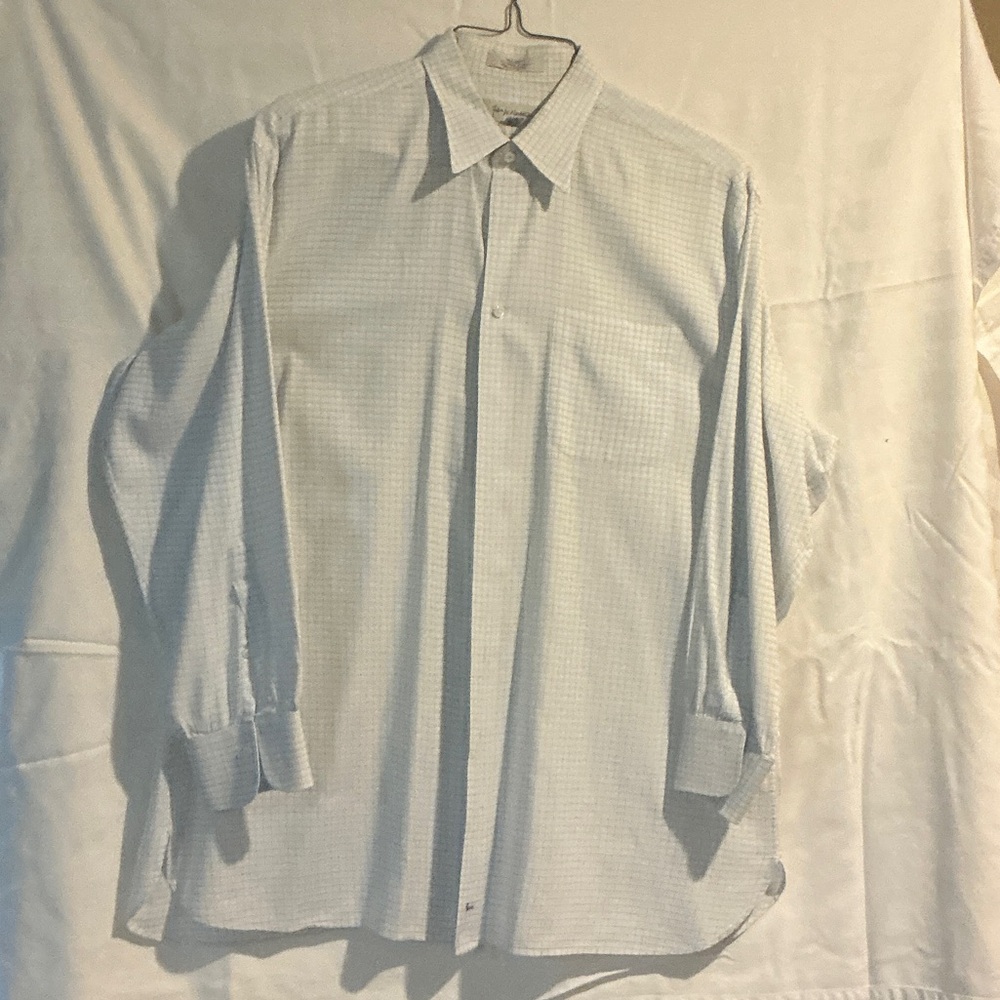 Nordstrom Men's Blue Checkered Dress Shirt